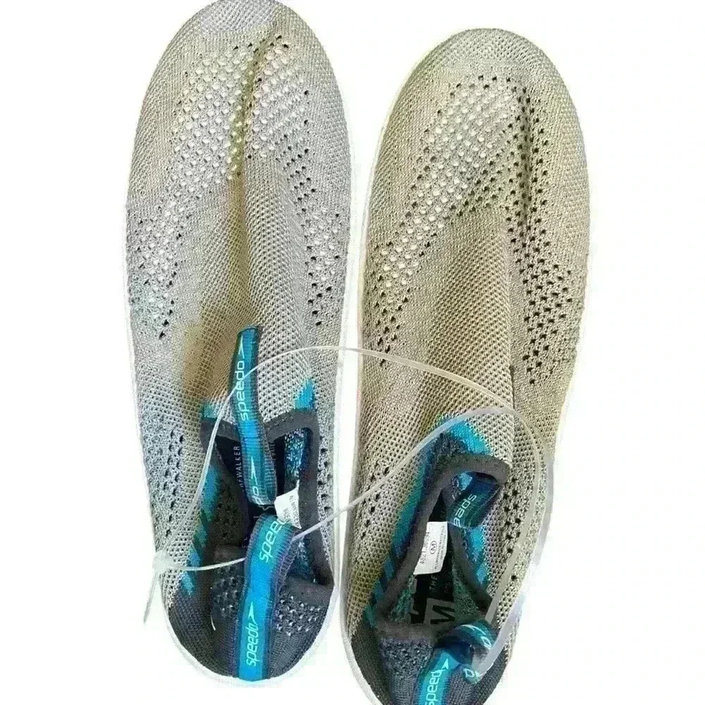 Speedo Men's Surf Walker Water Shoe Size 9-10 Grey Slip On Beach Boating Swim